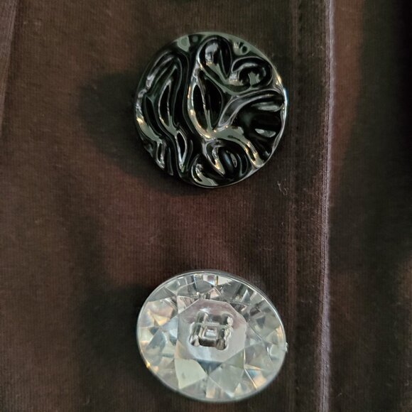 NWT Neon Buddha Black Blazer/Jacket with Pockets and Statement Buttons in Size S - Picture 6 of 11